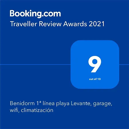 1ª Linea Playa Levante, Garage, Wifi, Climatizacion 아파트 베니돔