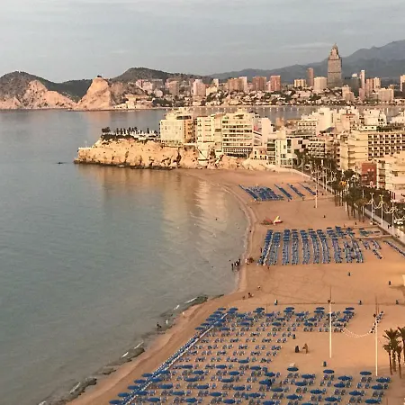 1ª Linea Playa Levante, Garage, Wifi, Climatizacion 베니돔