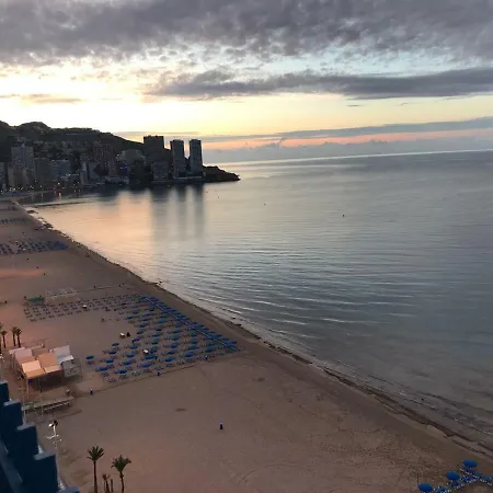 1ª Linea Playa Levante, Garage, Wifi, Climatizacion 아파트 베니돔